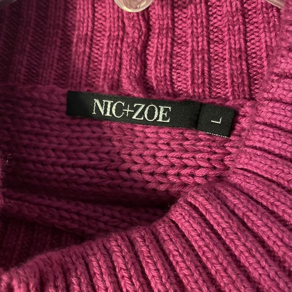 Nic & Zoe pink sweater with beautiful details - Picture 10 of 11